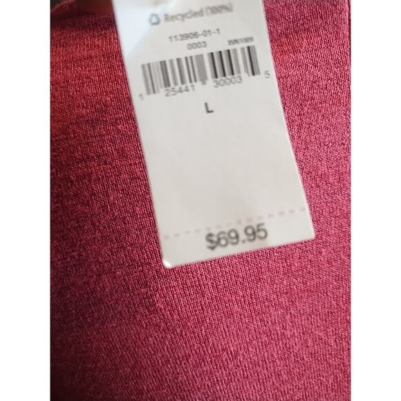 Gap Sweater Dress Scoop Neck Ruffle Sleeve Size Large knee Length feminine pink - Picture 3 of 6